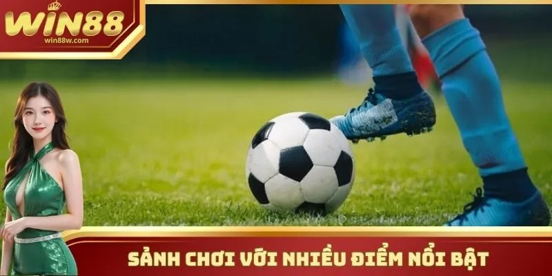 Sảnh chơi với nhiều điểm nổi bật