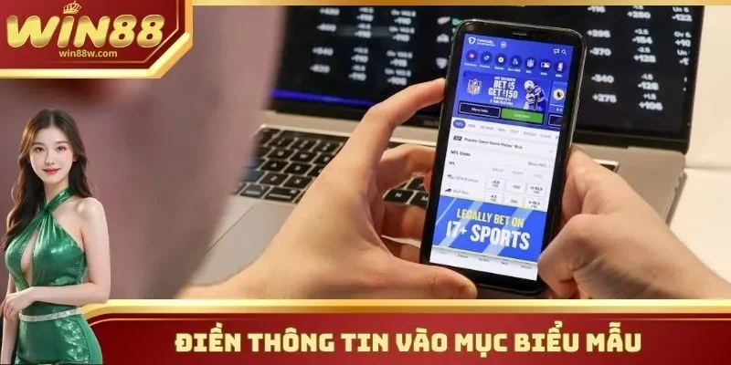 Điền thông tin vào mục biểu mẫu